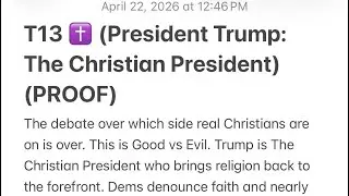 DEBUNK: Trump THE Christian President/On Seed Waste/Nationalism/Space/More