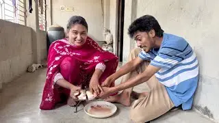 ভরপুর বিনোদন দেখুন মনির মাছ কাটলো।রিয়া মনি অসাধারণ গান শোনালো