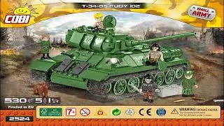 Cobi Instructions | Small Army / WW2 | 2524 | T-34-85 Rudy 102