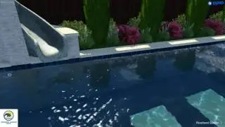 Pool Builders In Dallas TX | Geometric Diving Pool with Slide