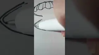 How to draw a clam with a pearl in the middle #art #drawing #drawingguide #drawingtutorial