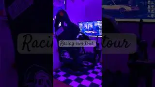 Ultimate sim setup tour (aesthetic🌺) #viral #fyp #shorts #love #gaming #simracing #tech #pc #race💯