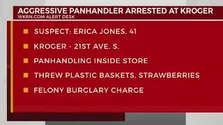 Aggressive panhandler arrested at Hillsboro Village Kroger