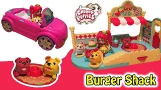 CHUBBY PUPPIES Burger Shack Playset With Exclusive Puppies + Chelsea Cheeseburger Lil' Shoppie