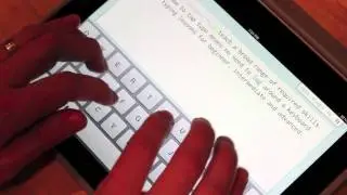 iPad Typing - 60 WPM on Glass