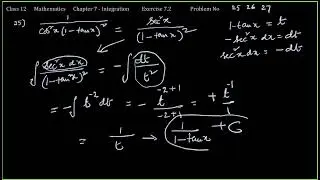Class 12 Mathematics Chapter 7   Integration, Exercise 7 2, Problem No 25, 26, 27