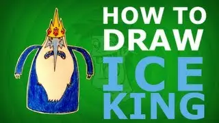 How to draw ICE KING - ADVETURE TIME step by step HD