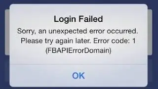 how to fix facebook login failed sorry an unexpected error occurred android