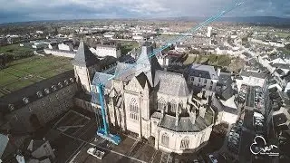 Travaux d'entretien de la Basilique d'Evron