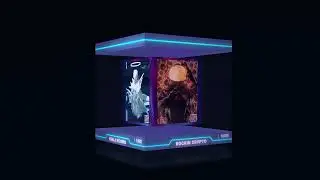 3D Nft glossy opener intro animation video