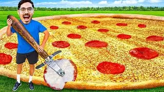 I Ate Biggest Pizza Slice In The World  Pizza Eating Challenge