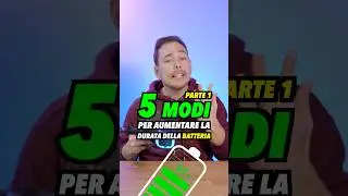 Parte 1 | 5 MODI per AUMENTARE la DURATA della BATTERIA 🔋 su iPhone 📱 #batteriaiphone #iphone