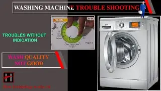 How to trouble shoot when quality of wash is not good