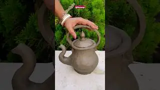 Making a Tea Kettle With Clay #shorts