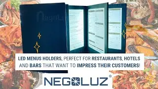 Illuminate your menus with our LED menu holders!