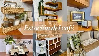 Cómo decorar una estación del café bonita y funcional ☕🤍“El rincón más feliz de la casa”