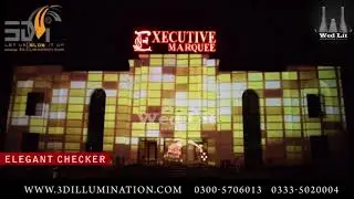 Elegant checker | 3D Wedding Lights | 3Dillumination technology
