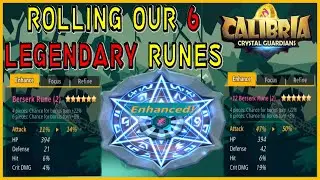 Rolling our six legendary runes from 100$ rune pack (calibria: crystal guardians)