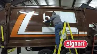 SignArt Truck Letter Installation