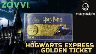 Harry Potter Hogwarts Express 24K Golden Ticket Zavvi Exclusive | Unboxing & Review!