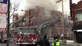 Fire near Belmont and Central Avenues