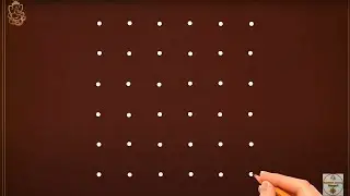 6*6 dot kolam rangoli for beginners, simple design rangoli, ot kolam rangoli design Kolam Rangoli