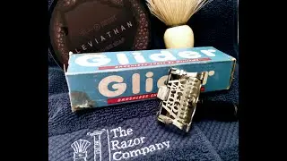Shave Video # 331 Williams Glider Brushless Cream - 1901 New Gem Lather Catcher Safety Razor