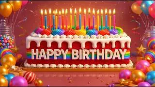 Happy Birthday remix song | Countdown & Fireworks Celebration