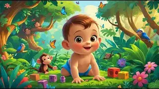 Cute Baby Playing with Animals & Toys 👶🧸 | Fun Jungle Kids Cartoon