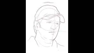ms dhoni loomis method drawing@Aman-art-10