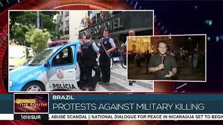 Protests At Shooting In Rio