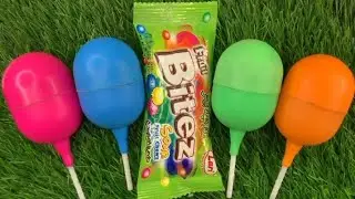 Satisfying Video Asmr Unboxing GIANT Sweets Chocolate and Rainbow Lollipops with Candy Cutting Asmr.