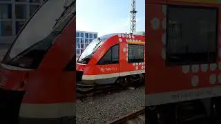 🚆 Triebwagen Lint DB 648 452-0 f&auml;hrt los am Bhf Citti-Park als RB 73 in Richtung Eckernf&ouml;rde