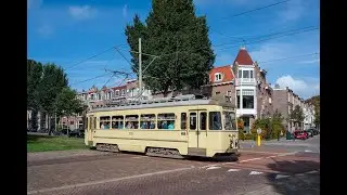 Rangeren met Haagse museumtrams en de 215 op straat
