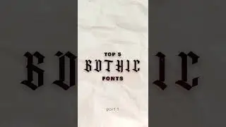 Top 5 gothic fonts p.t 1 (names in descreption) #gothicfonts #fonts #freefonts #graphicdesign