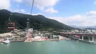 사천 여행 바다 케이블카  강력 추천! 크리스탈 투명 바닥~  Sacheon Sea Cable Car 
