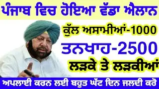 Punjab jobs 2020/Punjab govt jobs/Govt jobs in Punjab/latest Punjab recruitment 2020/Msw study for