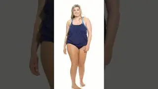 Speedo Plus Size Blouson Layered Tankini Top | SwimOutlet.com