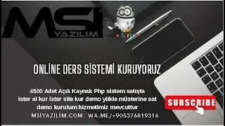 online ders kurulum videosu msiyazilim online ders scripti teması
