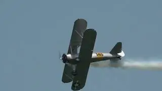 Geneseo Air Show 2024 Skipper Hyle Stearman Demo