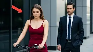 Poor girl is rejected at the interview for arriving by bike - until the millionaire crosses her path
