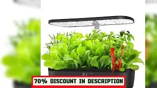A must-have product!&nbsp;12 Pods Hydroponics Growing System, Herb Garden Kit Indoor Adjustable Height