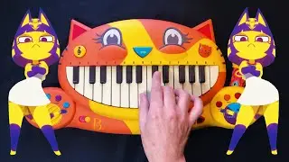 Yellow Egyptian Cat Meme on CAT PIANO - Ankha Dance