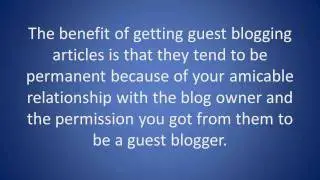 SEO Tip - How to build guest blogging backlinks