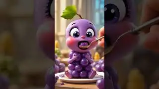 Cute Baby Grape Eating Spoonful of Grapes 🍇 | Funny Short #funny #shorts