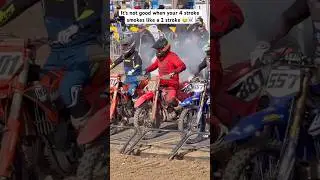 4 Stroke SMOKING Like a 2 Stroke! #dirtbike#motocross#racing#fyp#iphone#viral#bike#rider#race#fail