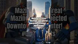 Mazinger Z & Great Mazinger: Unexpected Downtown Encounter! 🔥 #GiantRobots