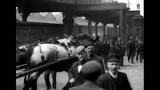 1901 - Employees Leaving Alexandra Docks, Liverpool - Sagar Mitchell & James Kenyon