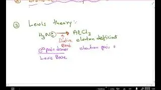 Lewis theory of acids and bases
