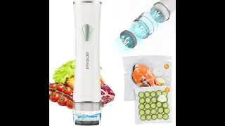 Compact Handheld Vacuum Sealer for Food Storage with 30 Reusable Vacuum Bags